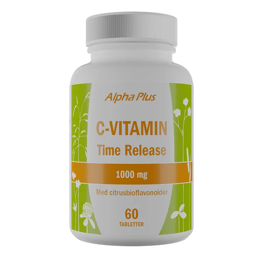 Alpha Plus C-vitamin Time Release 1000 mg, 60 tabletter
