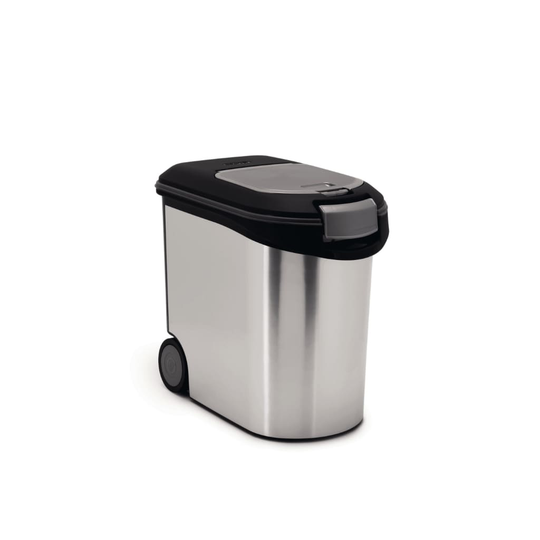 Curver Matbehållare för djurmat 12 kg 35 L Silver 794073