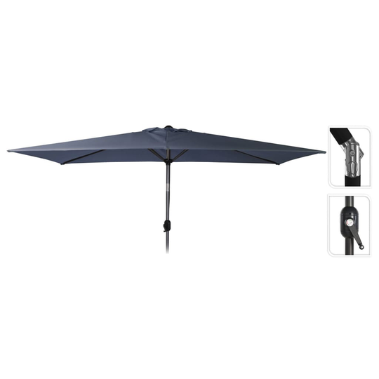 ProGarden Parasoll Lundi 150x250 cm mörkblå