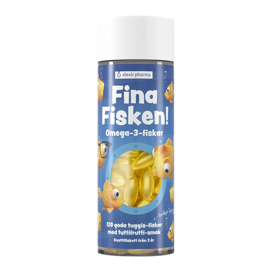 Elexir Pharma Fina Fisken, 120 Tuggkapslar