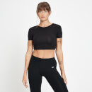 MP Composure Short Sleeve Crop Top för kvinnor - Svart - XXS
