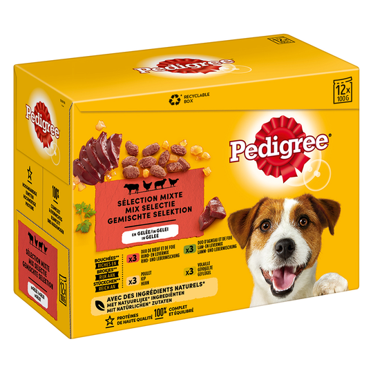 Pedigree Adult Pouch Multipack - Ekonomipack: Jelly 96 x 100 g