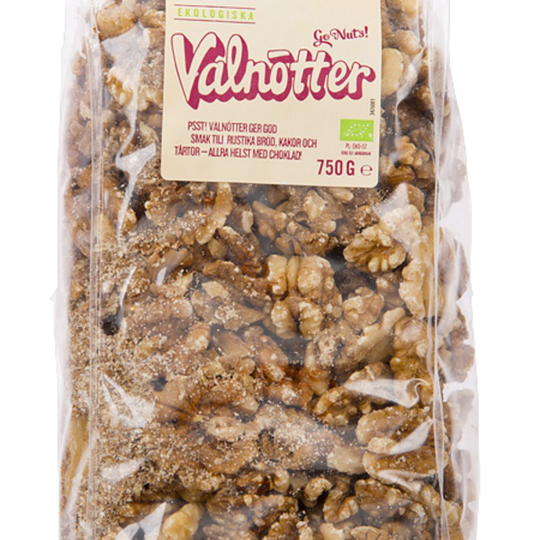 Biofood Valnötter Halvor 750 g