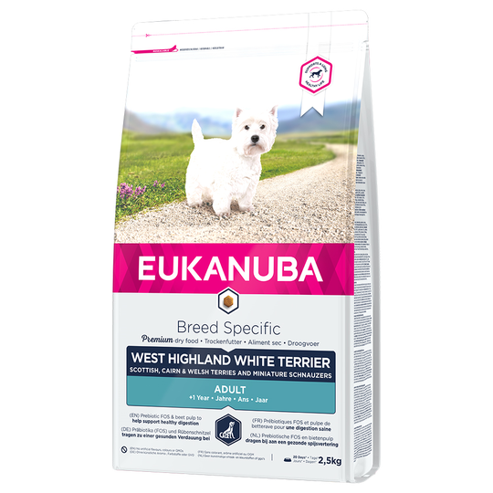 Eukanuba Adult Breed Specific West Highland White Terrier - Ekonomipack: 3 x 2,5 kg