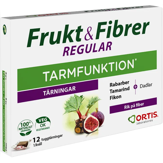 Ortis Frukt & Fibrer Chew 12-pack