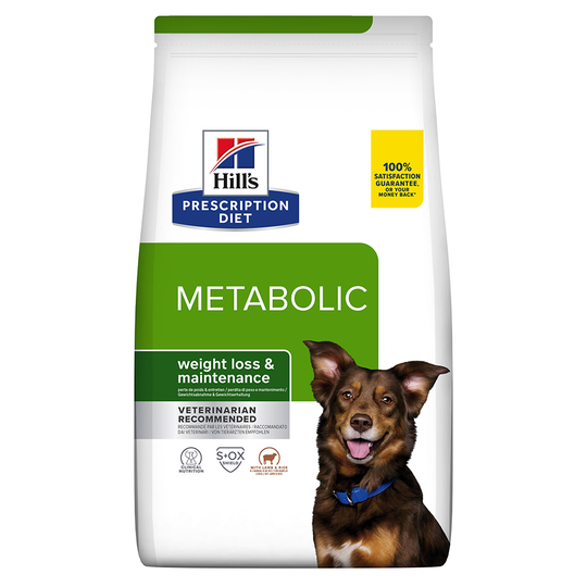 3 x zooPoäng på Hill's Prescription Diet hundfoder - Metabolic Weight Management Lamb (12 kg)