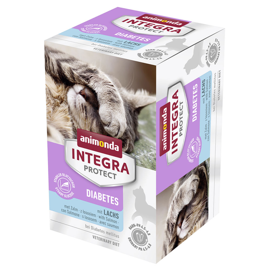 Ekonomipack: Animonda Integra Protect Adult Diabetes 12 x 100 g portionsform Lax