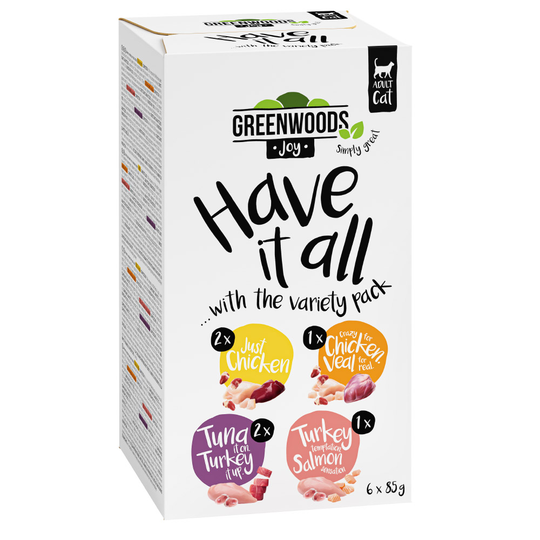 Ekonomipack: Greenwoods Joy 24 x 85 g - Blandpack