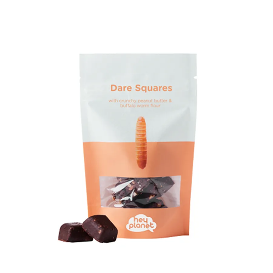 Hey planet Choklad DareSquares Peanut Butter & Buffalo-larver, 45g