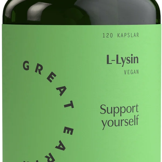 Great Earth L-Lysin 500mg 120 kapslar