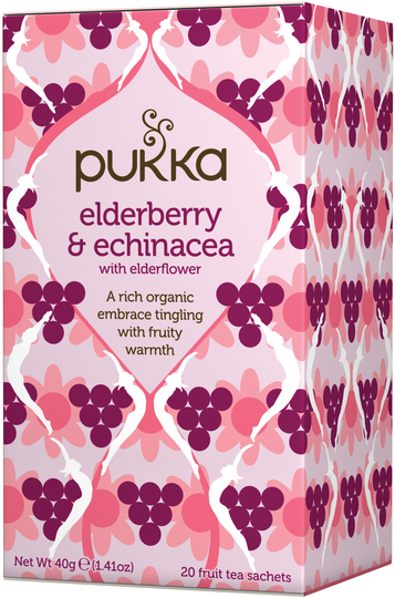 Pukka Fruktte Elderberry & Echinacea 20-pack