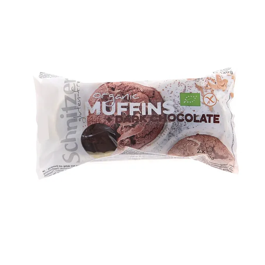 Schnitzer Muffins Mörk Choklad Eko