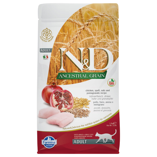 N&D Cat Ancestral Grain Chicken & Pomegranate Adult - 5 kg