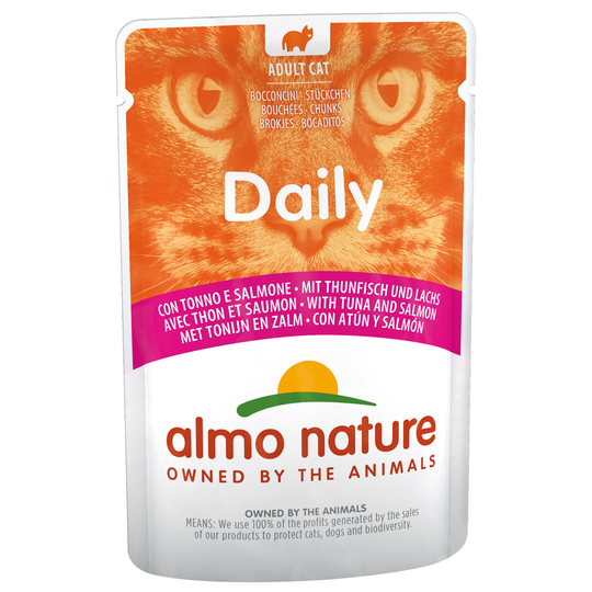 Almo Nature Daily Menu Pouch 6 x 70 g - Tonfisk och lax