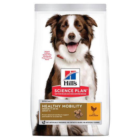 Ekonomipack: 2 x Hill's Science Plan hundfoder - 1+ Healthy Mobility Medium Chicken (2 x 14 kg)