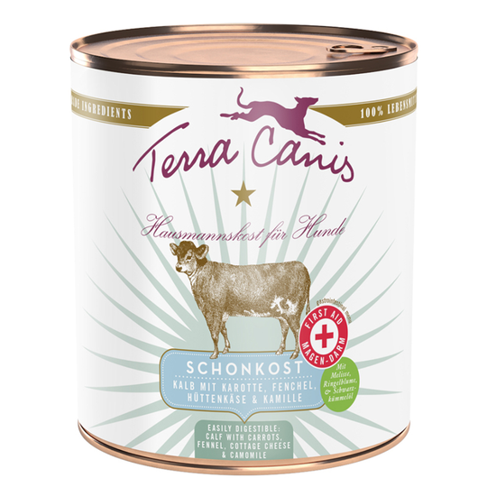 Terra Canis First Aid 6 x 800 g - Kalv med morötter, fänkål, keso & kamomill