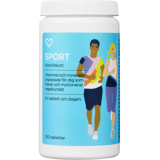 Hjärtats Multivitamin Sport Tablett 100st