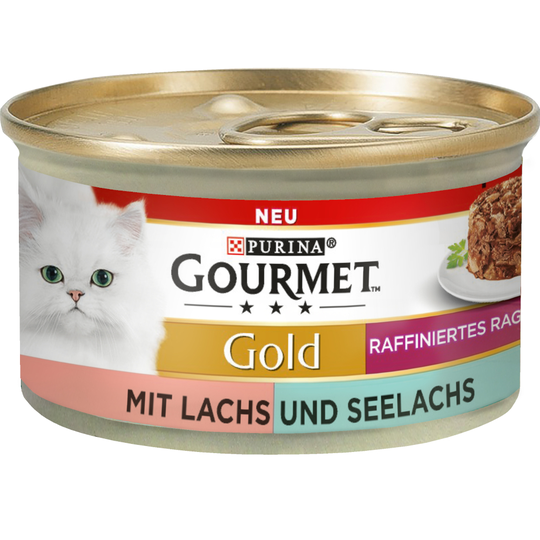 Ekonomipack: Gourmet Gold Ragout 48 x 85 g Lax & pollock