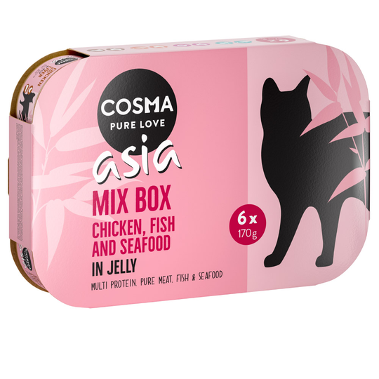 24 x 170 g Cosma Original i gelé till sparpris - Asia Mix 4 sorter