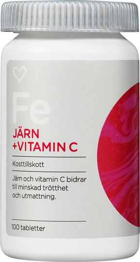 Hjärtats Järn + Vitamin C Tablett 100st