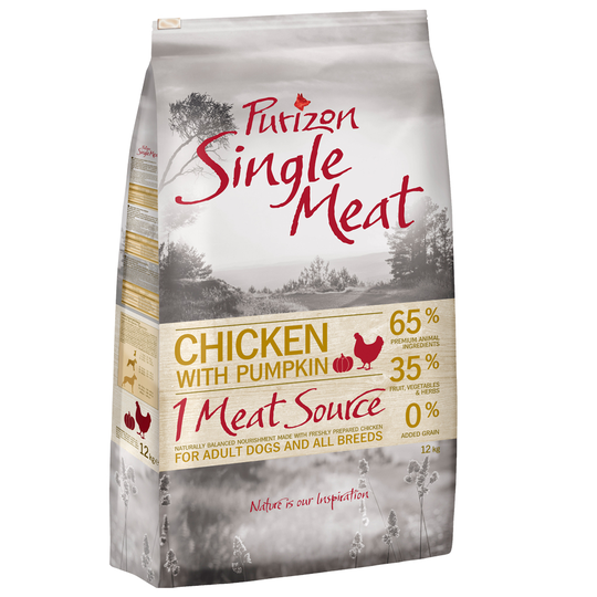 Purizon Single Meat Adult Chicken & Pumpkin - spannmålsfritt - 4 kg