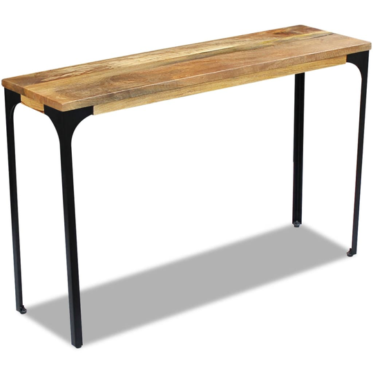 vidaXL Konsolbord mangoträ 120x35x76 cm