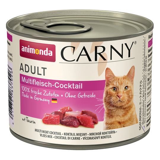 Ekonomipack: Animonda Carny Adult 48 x 200 g Kalkon & kycklinglever