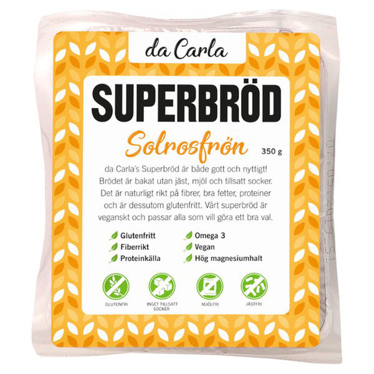 da Carla Da Carla Superbröd Solrosfrö 350 g