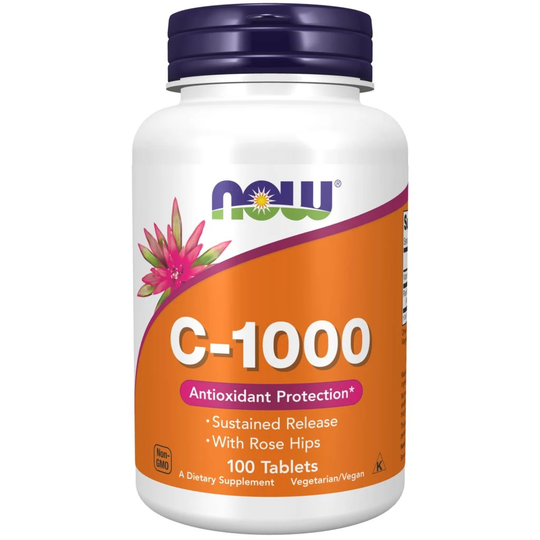 NOW VITAMIN C-1000 Sustained Release 100 tabletter