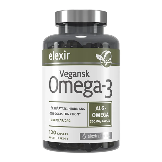 Elexir Pharma Vegansk Omega-3, 120 Kapslar