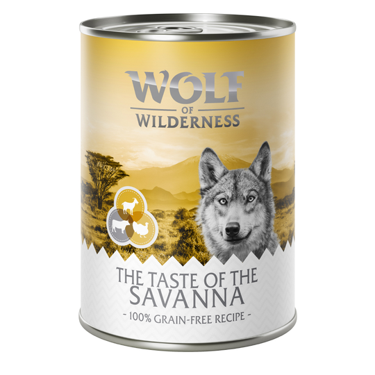 Wolf of Wilderness The Taste Of 6 x 400 g - The Taste Of The Savanna