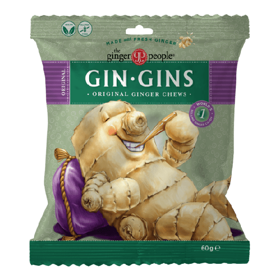 The Ginger People Gin Gins Mjuk Ingefärsgodis Original 60 g