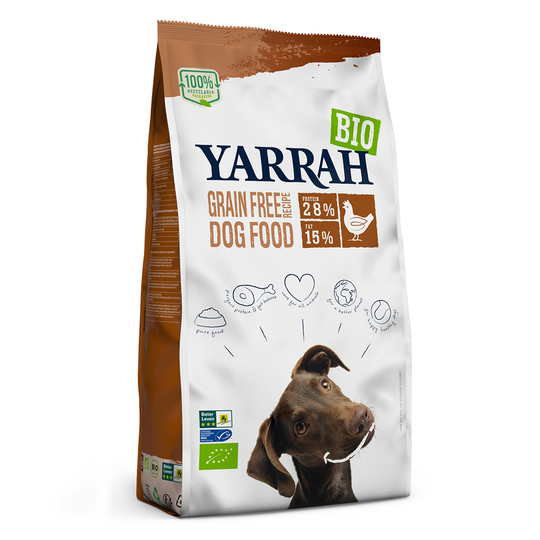 Yarrah Organic Grain Free med ekologisk kyckling - 2 kg