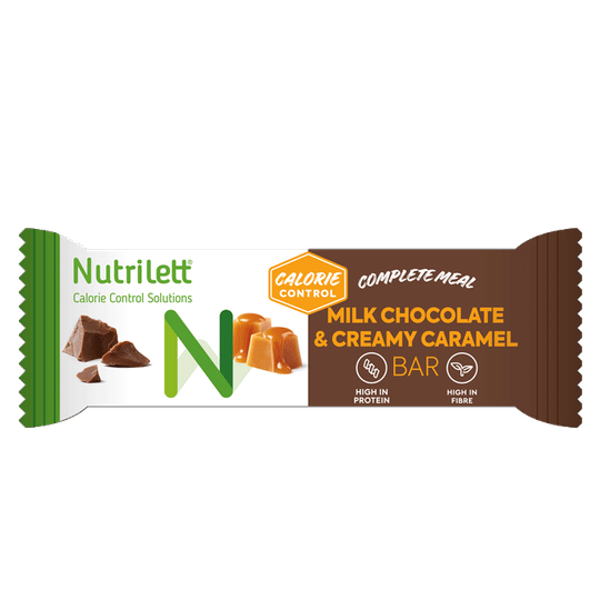 Nutrilett Milkchocolate & Creamy Caramel bar, 60 g