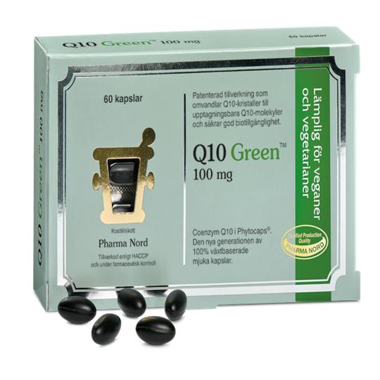 Pharma Nord Q10 Green 100 mg 60 kapslar