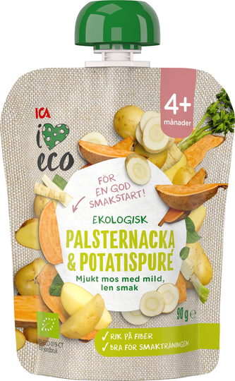 ICA I Love Eco Grönsakssmoothie Palsternacka Potatis 90 g