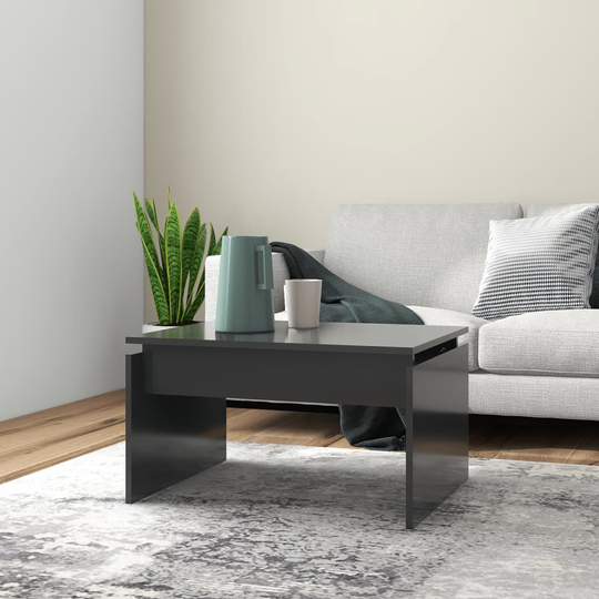 vidaXL Soffbord grå 68x50x38 cm spånskiva