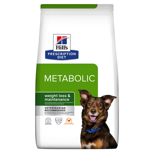 3 x zooPoäng på Hill's Prescription Diet hundfoder - Metabolic Weight Management Chicken (12 kg)