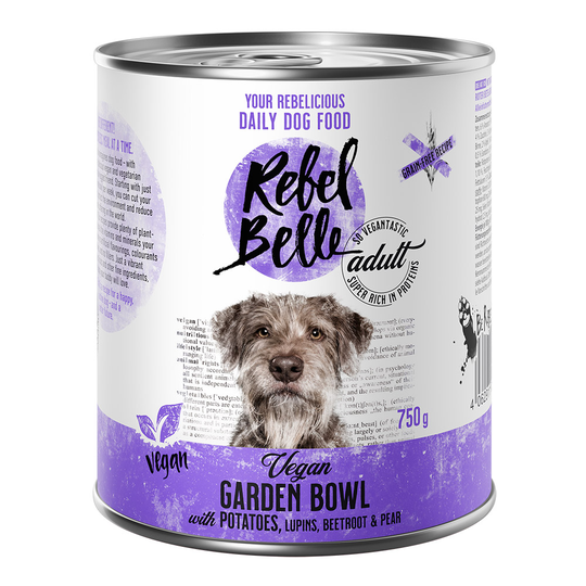 Rebel Belle Adult Vegan Garden Bowl - veganskt - 6 x 750 g