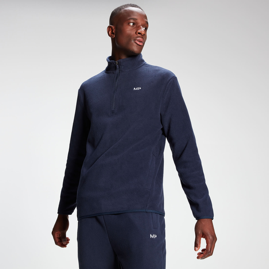 MP Men's Rest Day Fleece1/4 Zip - Marinblå - XXS