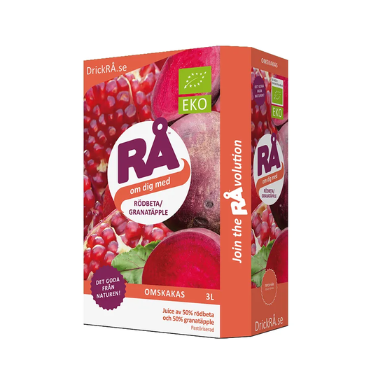 RÅ Granatäpple & Rödbeta Bag-in-Box, 3l ekologisk