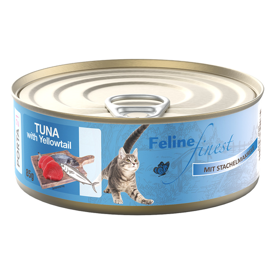 Ekonomipack: Feline Finest våtfoder 24 x 85 g - Tonfisk & taggmakrill