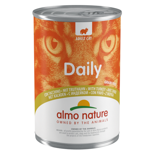 Ekonomipack: Almo Nature Daily Menu 48 x 400 g - Kalkon