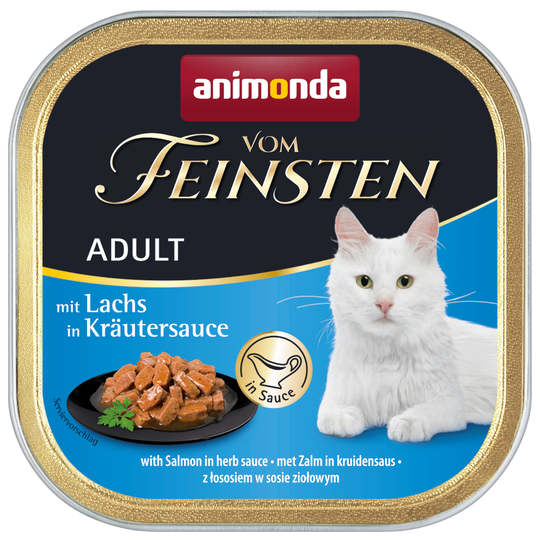 Animonda vom Feinsten Adult NoGrain i sås 6 x 100 g - Lax i örtsås