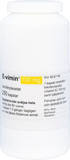 E-vimin® Kapsel, mjuk 100mg Burk, 250mjuka kapslar