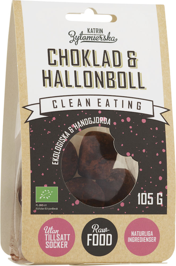 Clean Eating Choklad & Hallonboll EKO 105 g