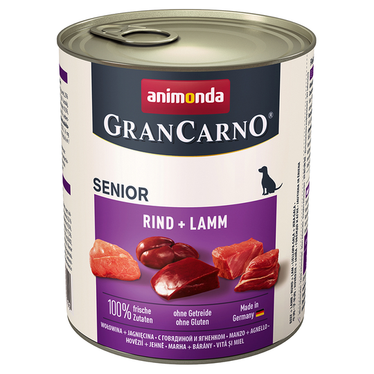 Ekonomipack: Animonda GranCarno Original Senior 24 x 800 g Nötkött & lamm