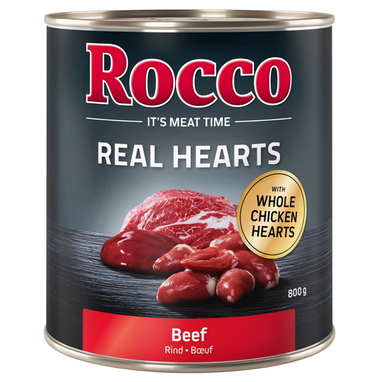 Rocco Real Hearts 12 x 800 g - Blandpack, 2 sorter