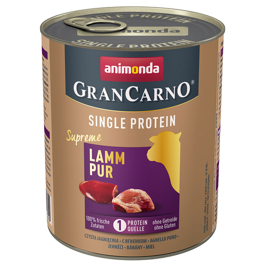 Animonda GranCarno Adult Single Protein Supreme 24 x 800 g - Lamm Pur