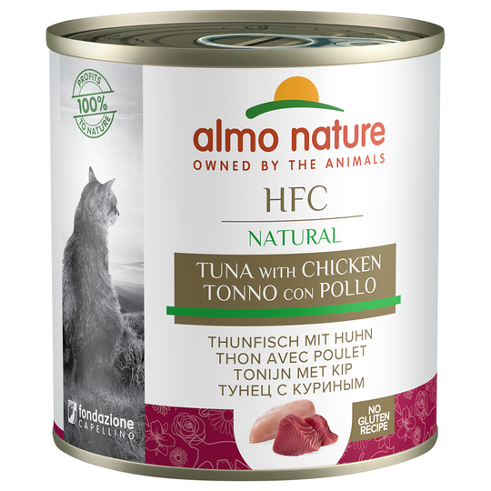 Ekonomipack: Almo Nature HFC 12 x 280 g - Tonfisk & kyckling